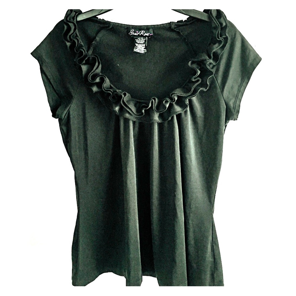 Susie Rose Ruffle Neck Blouse